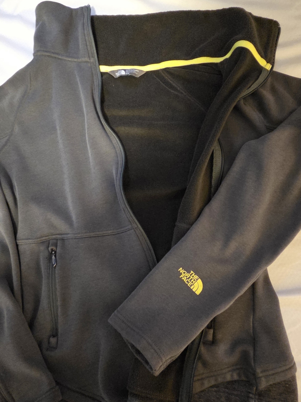 The North Face Apex Risor Softshell Jacket Women Medium Grey Full Zip Windproof - Picture 3 of 5